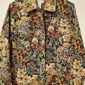 Drapers & Damons Heavily Embroidered Blazer Floral